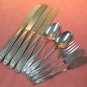 ONEIDA ROSEANNE ROSE PASTEL 9pc CUSTOM STAINLESS FLATWARE SILVERWARE