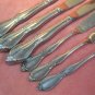 ONEIDA CHATELAINE 3 KNIVES 2 SPREADERS & SALAD FORK COMMUNITY STAINLESS FLATWARE SILVERWARE