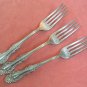ONEIDA 1881 ROGERS A1 CARLTON 1898 3 PLACE FORKS SILVERPLATE FLATWARE SILVERWARE