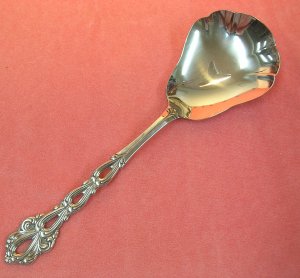 ONEIDA CHANDELIER SHELL CASSEROLE SPOON COMMUNITY EXC! STAINLESS FLATWARE SILVERWARE