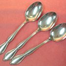 ONEIDA HERITAGE ROYAL YORK STRATHMORE DELUXE 3 PLACE SPOONS STAINLESS FLATWARE SILVERWARE