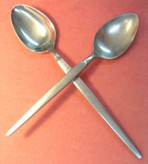 STANLEY ROBERTS SILVER ASTRO SRI TEA & SOUP SPOON STAINLESS FLATWARE SILVERWARE