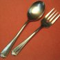 OXFORD HALL SAGAMORE PLACE SPOON & SALAD FORK STAINLESS FLATWARE SILVERWARE