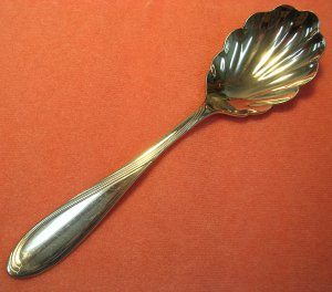 ONEIDA CAMBER or SCROLL SUGAR SPOON STAINLESS FLATWARE SILVERWARE