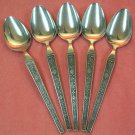 RIVIERA CORDOVA 5 PLACE SPOONS STAINLESS FLATWARE SILVERWARE