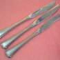 ONEIDA ABERDEEN ADMIRAL COLISEUM DEL MAR MAESTRO 3 KNIVES STAINLESS FLATWARE SILVERWARE