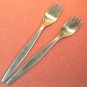 GENSE FOCUS 2 SALAD FORKS SWEDEN STAINLESS STEEL FLATWARE SILVERWARE