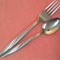 REED & BARTON CRESCENDO FORK & TEASPOON STAINLESS FLATWARE SILVERWARE