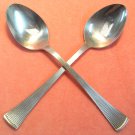 BARCLAY GENEVE BAG  2 BAG2 ST MORITZ 2 PLACE SPOONS STAINLESS FLATWARE SILVERWARE