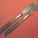 PAGEANT HARVEST 2 PLACE KNIVES STAINLESS FLATWARE SILVERWARE