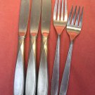 INTERNATIONAL NASSAU 3KNIVES 2FORKS INSICO STAINLESS FLATWARE SILVERWARE