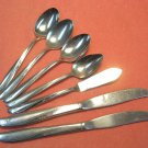 ONEIDA TWIN STAR 7pc COMMUNITY STAINLESS FLATWARE SILVERWARE