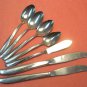 ONEIDA TWIN STAR 7pc COMMUNITY STAINLESS FLATWARE SILVERWARE