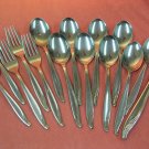 INTERNATIONAL BERMUDA 15pc Wm ROGERS STAINLESS FLATWARE SILVERWARE