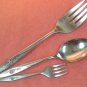 ONEIDA LASTING ROSE SERVING FORK PLACE SPOON BABY FORK DELUXE STAINLESS FLATWARE SILVERWARE