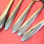 IMPERIAL MISTY ROSE STAINLESS  PLACE KNIFE & 4 PLACE SPOONS FLATWARE SILVERWARE