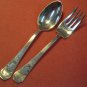 INTERNATIONAL HOLMES & EDWARDS CAROLINA  SALAD FORK & TEASPOON 1914 SILVERPLATE FLATWARE SILVERWARE