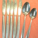 MONTGOMERY WARD MW MWD 7 MWD7 2 SPOONS &5 KNIVES STAINLESS FLATWARE SILVERWARE MONTGOMERY WARD MW MWD 7 MWD7 2 SPOONS &5 KNIVES STAINLESS FLATWARE SILVERWARE