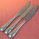CORBY HALL SCALA 3 PLACE KNIVES STAINLESS FLATWARE SILVERWARE