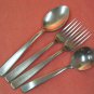 IMPERIAL UNKNOWN PATTERN STAINLESS 4pc FLATWARE SILVERWARE