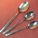 ONEIDA TWIN STAR SERVING, TEA & SOUP SPOONS COMMUNITY STAINLESS FLATWARE SILVERWARE