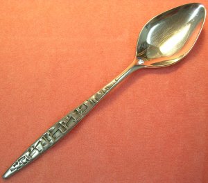 INTERNATIONAL AZTEC CORTEZ  PLACE SPOON LYON STAINLESS FLATWARE SILVERWARE
