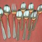 ONEIDA SPICE FORK & 8 SPOONS STAINLESS FLATWARE SILVERWARE
