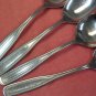 ONEIDA CLASSIC HARMONY WILMINGTON 4 SPOONS NORTHLAND STAINLESS FLATWARE SILVERWARE