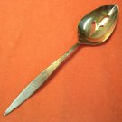 ONEIDA WINTERSONG PIERCED SERVING SPOON ONEIDACRAFT DELUXE STAINLESS FLATWARE SILVERWARE