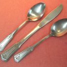 ROGERS Co SRB 113 SRB113 KNIFE &2 SPOONS STAINLESS FLATWARE SILVERWARE