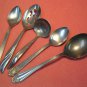 VINTAGE ODD 5pc UNKNOWN MANUFACTURER STAINLESS FLATWARE SILVERWARE
