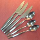 GOURMET SETTINGS LANCE MATTE GS 6pc STAINLESS FLATWARE SILVERWARE