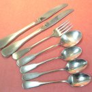ONEIDA COLONIAL BOSTON MINUTE MAN YANKEE CLIPPER 7pc SSS STAINLESS FLATWARE SILVERWARE