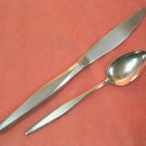 ONEIDA WINDRIFT TEASPOON & KNIFE LTD WM A ROGERS PREMIER STAINLESS FLATWARE SILVERWARE