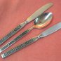 GORHAM HACIENDA PLACE SPOON & 2 KNIVES STAINLESS FLATWARE SILVERWARE