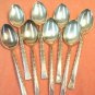 INTERNATIONAL CAMILLE DEEPSILVER 8 TEASPOONS 1971 SILVERWARE FLATWARE
