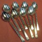INTERNATIONAL CAMILLE DEEPSILVER 8 TEASPOONS 1971 SILVERWARE FLATWARE