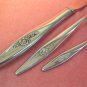 ONEIDA LASTING ROSE FORK KNIFE & BABY SPOON DELUXE STAINLESS FLATWARE SILVERWARE