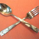 ONEIDA TUSCANY PLACE SPOON & FORK SILVERWARE STAINLESS FLATWARE SATIN 18/10