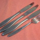 EASTERLING RHINELAND SALAD FORK &3 KNIVES STAINLESS FLATWARE SILVERWARE
