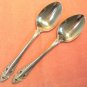 GORHAM PIERCED BAROQUE 2 TEASPOONS STAINLESS FLATWARE SILVERWARE