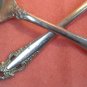 GORHAM PIERCED BAROQUE 2 TEASPOONS STAINLESS FLATWARE SILVERWARE