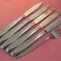 INTERNATIONAL NASSAU SALAD FORK &5 KNIVES INSICO STAINLESS FLATWARE SILVERWARE