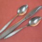 ONEIDA 1881 ROGERS MONTINA INDIO PLACE KNIFE &2 TEASPOONS STAINLESS FLATWARE SILVERWARE
