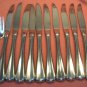 ONEIDA USA GALA or IMPULSE SALAD FORK &10 PLACE KNIVES STAINLESS FLATWARE SILVERWARE