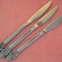 ONEIDA ERIKA SSS 3 PLACE KNIVES STAINLESS FLATWARE SILVERWARE