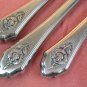 ONEIDA SENTIMENTAL ROSE 3 KNIVES LTD WM A ROGERS PREMIER STAINLESS FLATWARE SILVERWARE