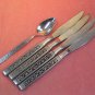 ONEIDA SPANISH COURT TEASPOON &4 KNIVES LTD 1881 ROGERS STAINLESS FLATWARE SILVERWARE