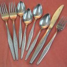 ONEIDA WOODMERE COMMUNITY 8pc STAINLESS FLATWARE SILVERWARE