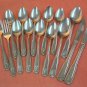 GOLD WORKS GOLDWORKS unknown pattern 2KNIVES 2FORKS 11SPOONS STAINLESS FLATWARE SILVERWARE